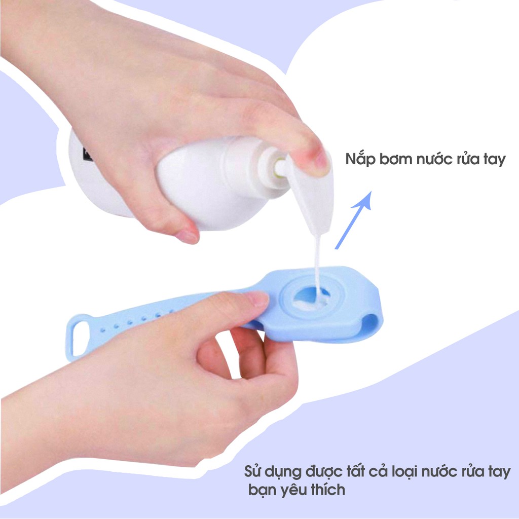 Vòng Đeo Tay Đựng Dung Dịch Sát Khuẩn, Rửa tay Nhanh | Dành cho người lớn & trẻ em |