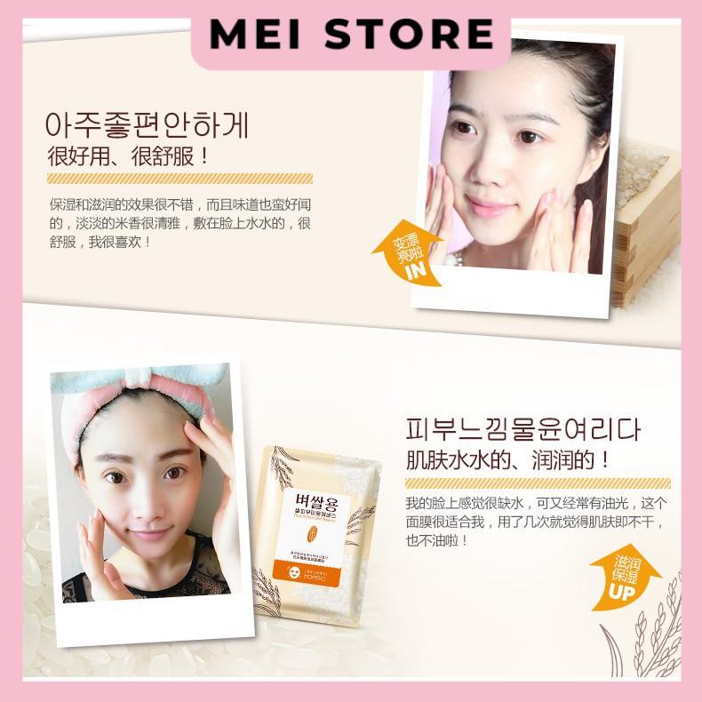 Mặt Nạ Gạo Trắng [3 Lớp Cotton] ROREC White Rice Mask - Mask Nội Địa Trung Bioaqua
