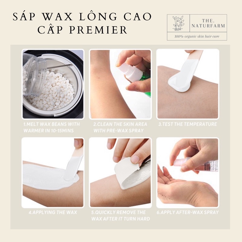 [ 500GR ] Sáp wax lông nóng cao cấp siêu bám lông, sáp coconut và trong suốt