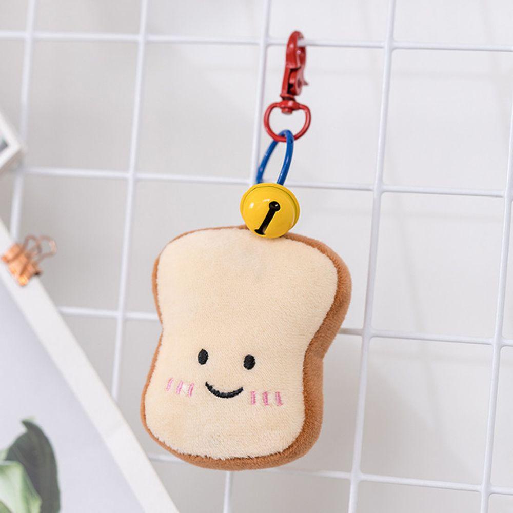 LANFY Móc Khóa Hình Đồ Ăn Nhồi Bông Dễ Thương