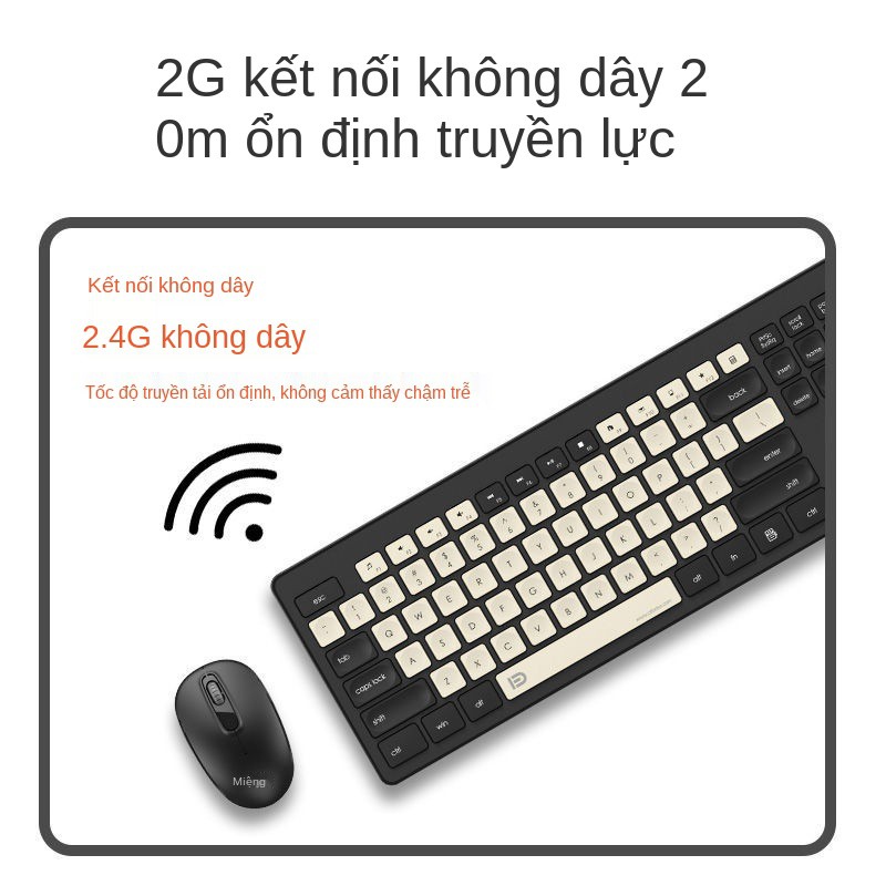 Bàn phím và chuột không dây Fude sô cô la máy tính bảng xách tay để | BigBuy360 - bigbuy360.vn