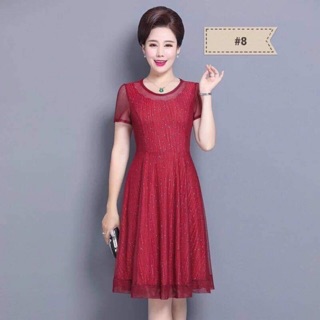 Đầm Trung niên voan đẹp dự tiệc