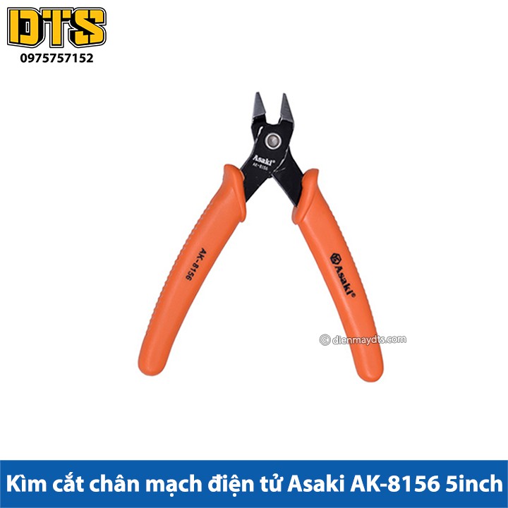 Kìm cắt chân mạch điện tử Asaki AK-8156 5inch