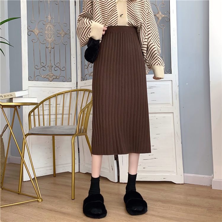 Chân váy dài xẻ tà phong cách Hàn Quốc 2021 | BigBuy360 - bigbuy360.vn