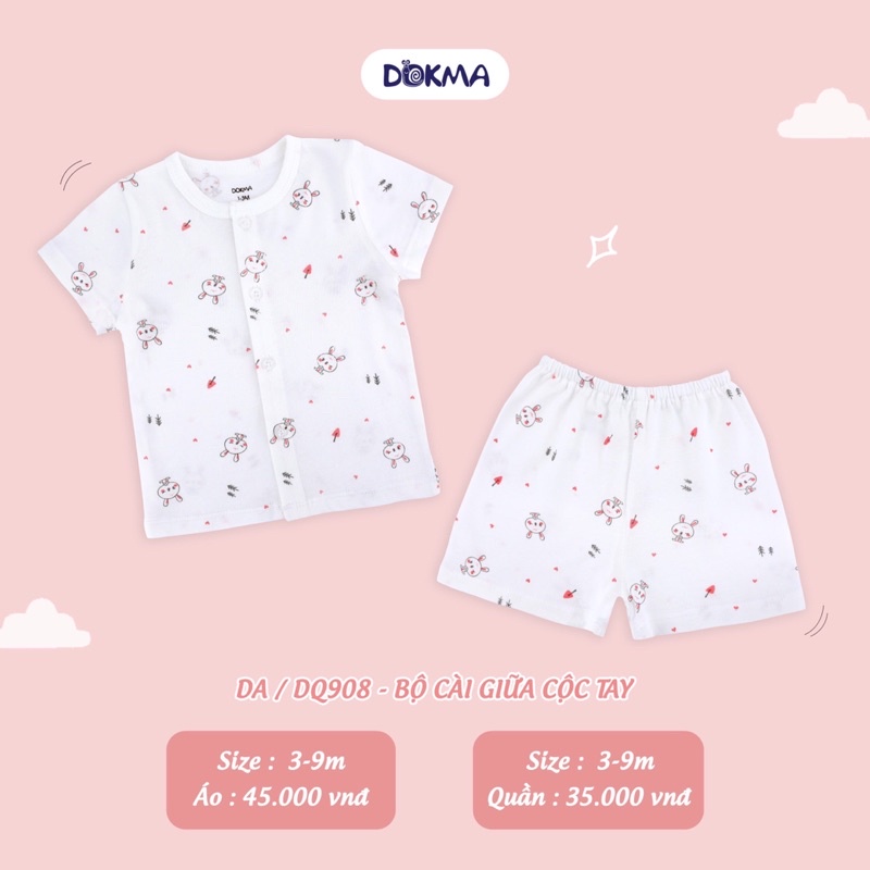 Bộ cộc tay sơ sinh dokma cho bé