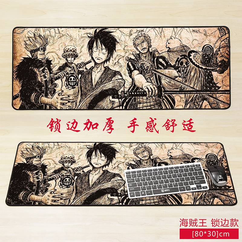 Miếng Lót Chuột Cỡ Lớn In Hình Anime One Piece Kích Thước 80x30