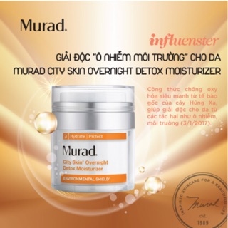 Kem thải độc làm khoẻ da detox moisturizer