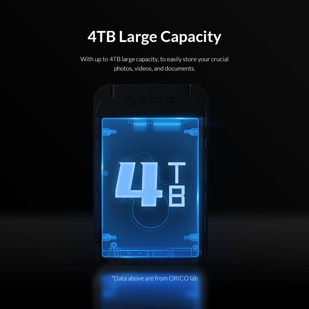 Hộp Đựng Ổ Cứng Ngoài Orico 2.5 Inch Usb3.1 5gbps 4tb Hdd Kèm Dây Cáp C / C | BigBuy360 - bigbuy360.vn