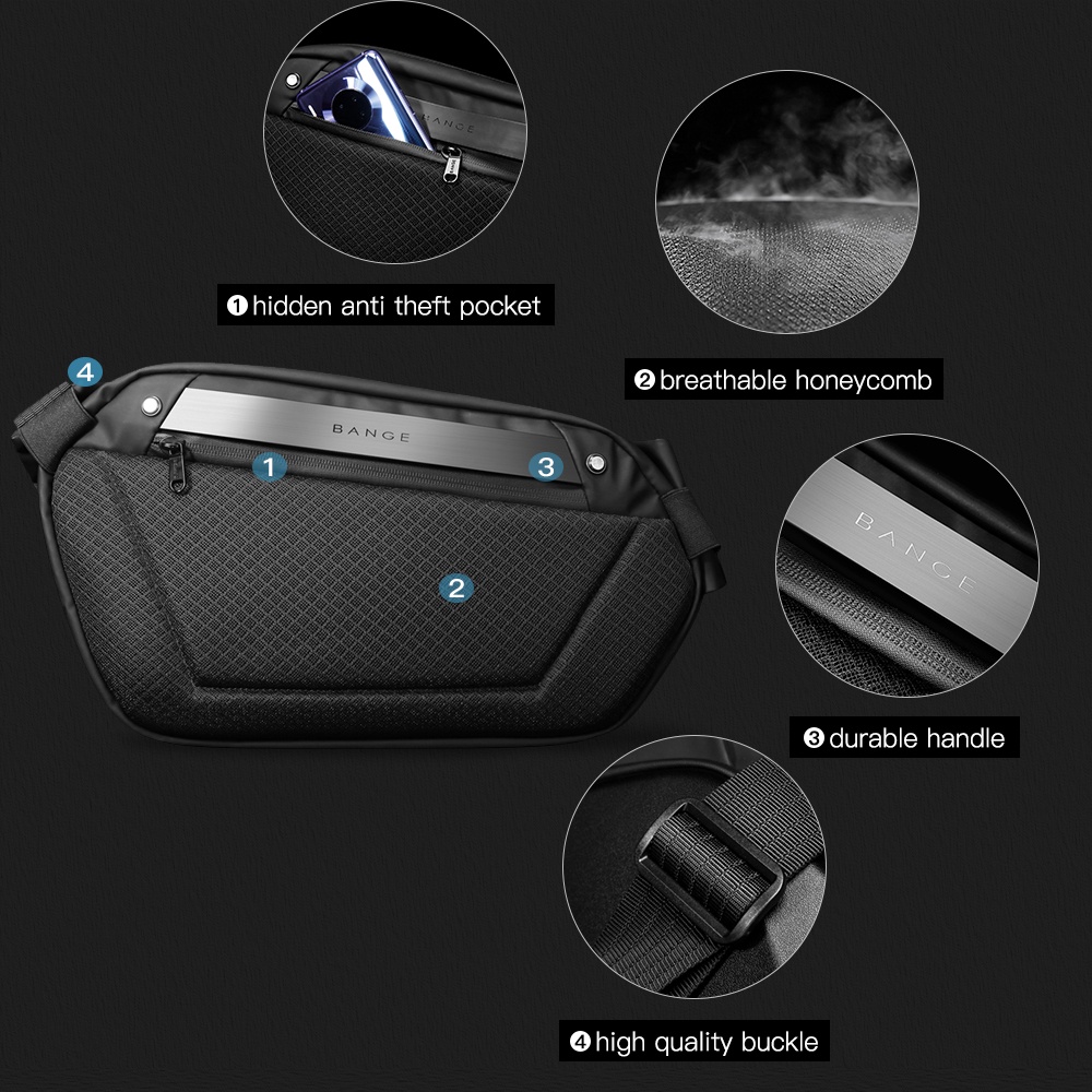 Túi đeo chéo cho nam chống trộm chống nước phong cách mới
