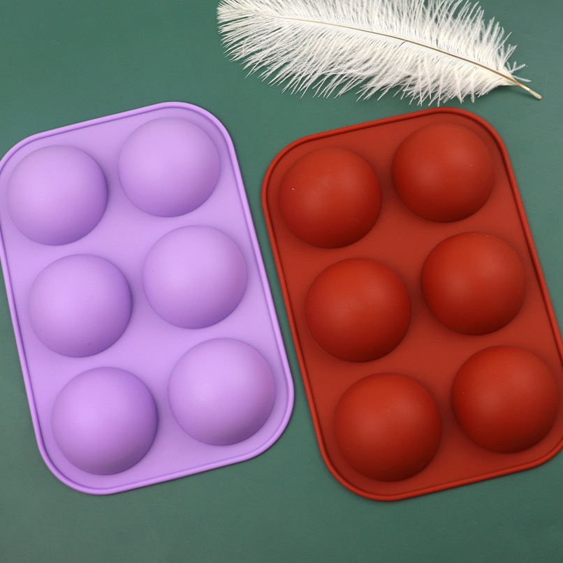Khuôn silicone làm bánh sô cô la DIY tạo hình bán nguyệt chống dính dành cho nhà bếp