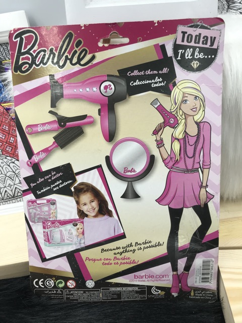 Bộ Đồ chơi trang điểm, Bộ đồ chơi làm tóc chính hãng Barbie Mattel cho bé gái. Đồ chơi bé gái chính hãng.Búp bê Barbie