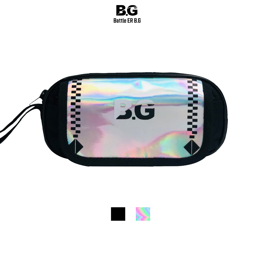 Bóp đi học BATTLE ER B.G mẫu x001 Hologram mediumpurple Unisex Streetstyle