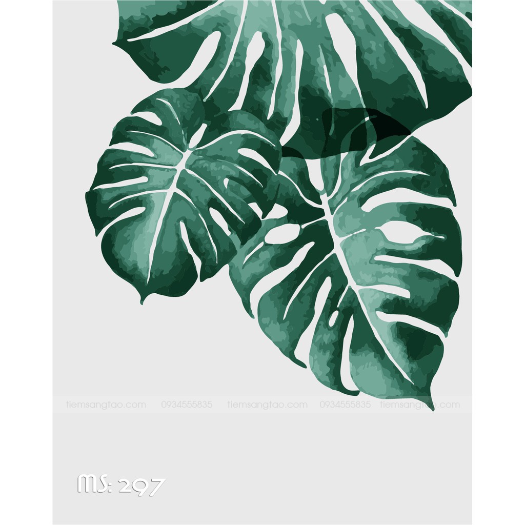 Tranh sơn dầu số hóa botanic 273 và 297