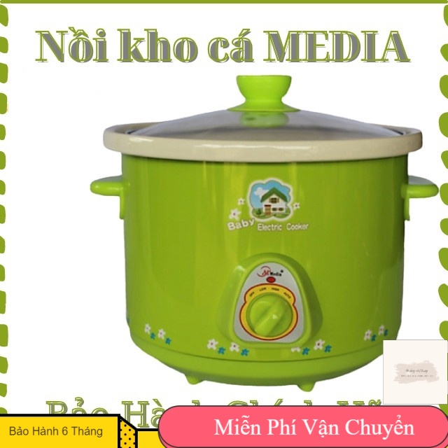 nồi kho cá và nấu cháo chậm bằng điện- Dung tích 1,5L - Hầm nấu siêu nhanh, siêu tiết kiệm điện năng