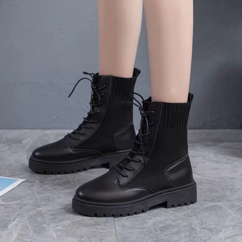 (ORDER) 4 MÃ BOOT ULLZANG đế răng cưa đế chiến binh bốt boost boots giày nữ oxford