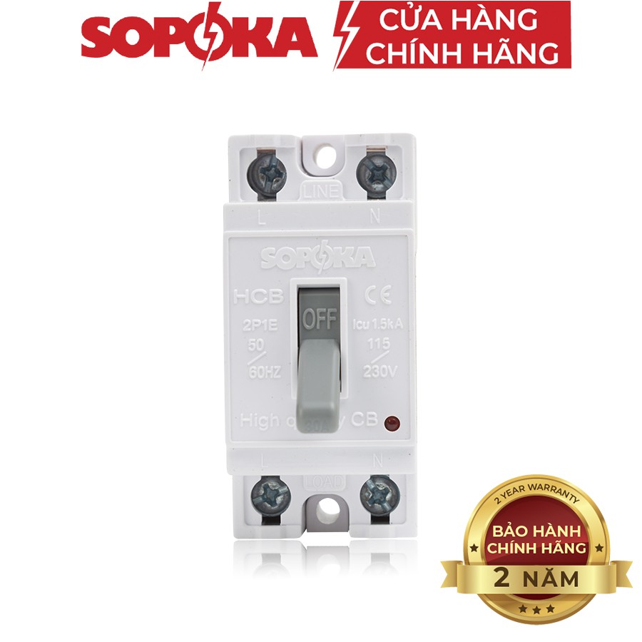 Aptomat (CB) chất lượng cao SOPOKA HCB 25A-40A