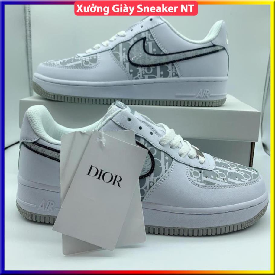 Giày thể thao nike_dior đế xám đê đen, Giày sneaker nam nữ AF1 dior cao cấp Full Box Bill | BigBuy360 - bigbuy360.vn