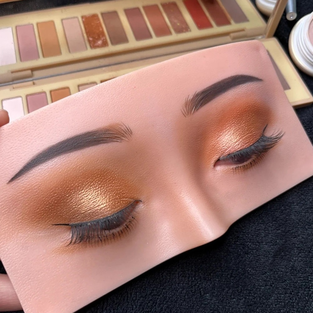 Bảng silicon tạo hình FOREVERLILY hỗ trợ luyện tập trang điểm lông mi/ mắt có thể tái sử dụng cho người mới bắt đầu