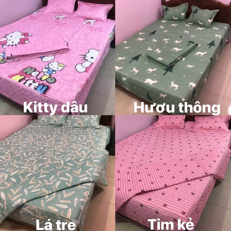 Set Ga phủ trần bông full, chất liệu cotton poly dày dặn | BigBuy360 - bigbuy360.vn