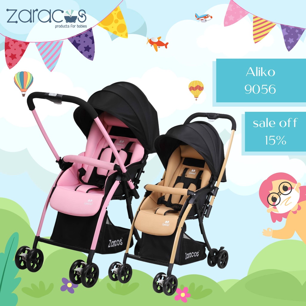 Xe đẩy 2 chiều 3 tư thế gấp gọn cho bé - ZARACOS ALIKO 9056