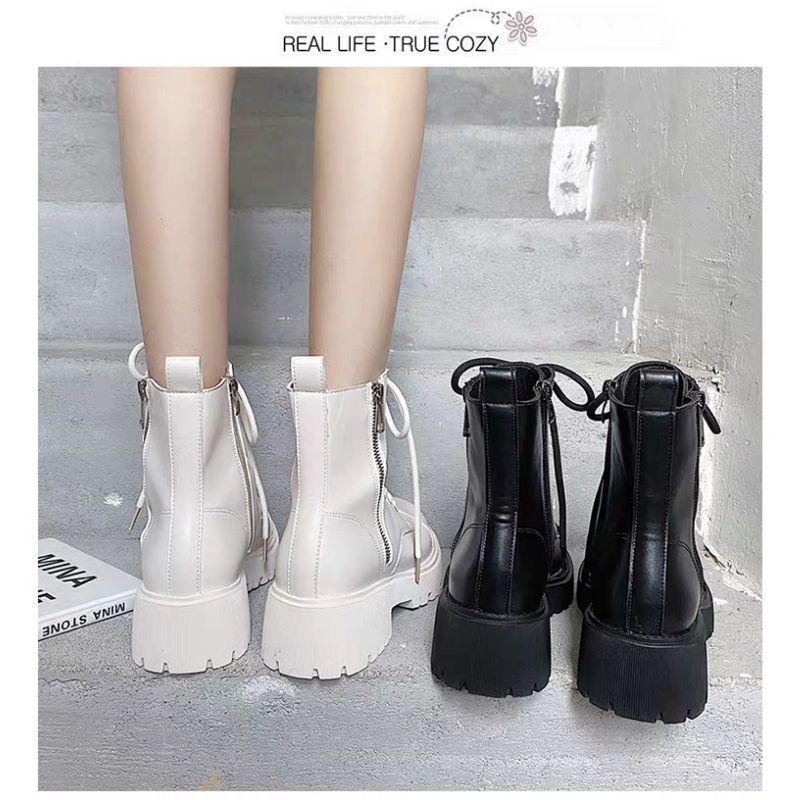 1G[ Order] Boots cao cổ khoá bên siêu tiện nằm trong bộ sưu tập mùa thu đông 2020