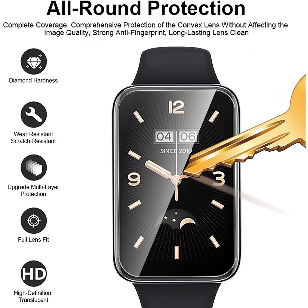 Miếng Dán Hydrogel Mềm Bảo Vệ Màn Hình Cong Cho Đồng Hồ Thông Minh Xiaomi Mi Band 7 Pro Mi Band 7pro