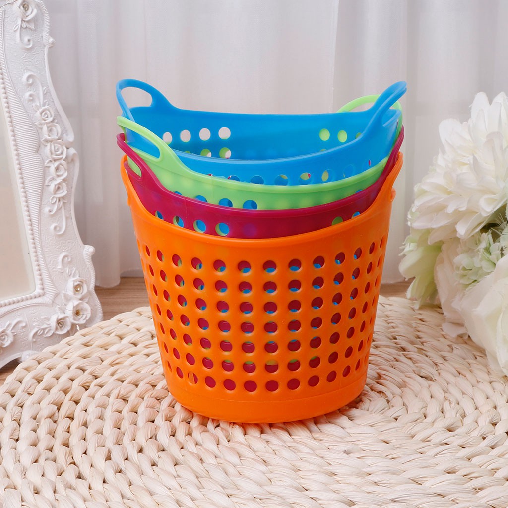 Rổ nhựa đựng đồ dùng trang điểm rác thải để bàn tiện dụng