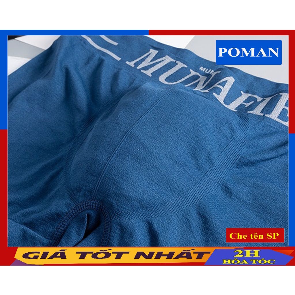 QUẦN LÓT NAM BOXER MUNAFIE, QUẦN LÓT NAM CAO CẤP CO DÃN 4 CHIỀU SD03 (Che tên) - POMAN
