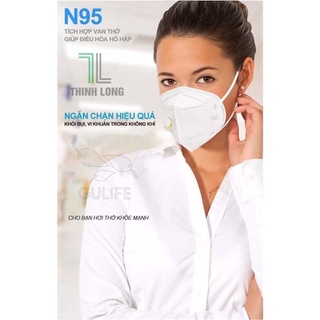 Khẩu trang n95 promask 5 lớp thịnh long có van thở