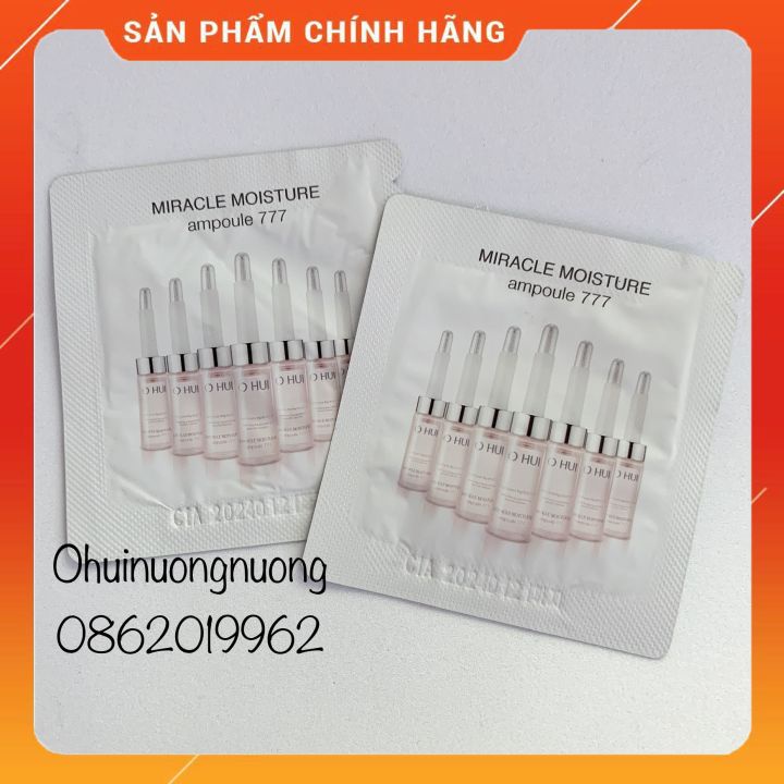 10 gói tinh dầu Dưỡng ẩm câp nước 777 Ohui Miracle Moisture Ampoule 777