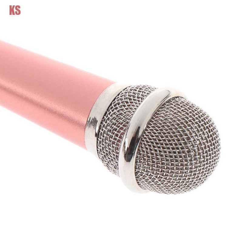 Micro Hát Karaoke Mini Giắc Cắm 3.5mm Cho Điện Thoại Pc