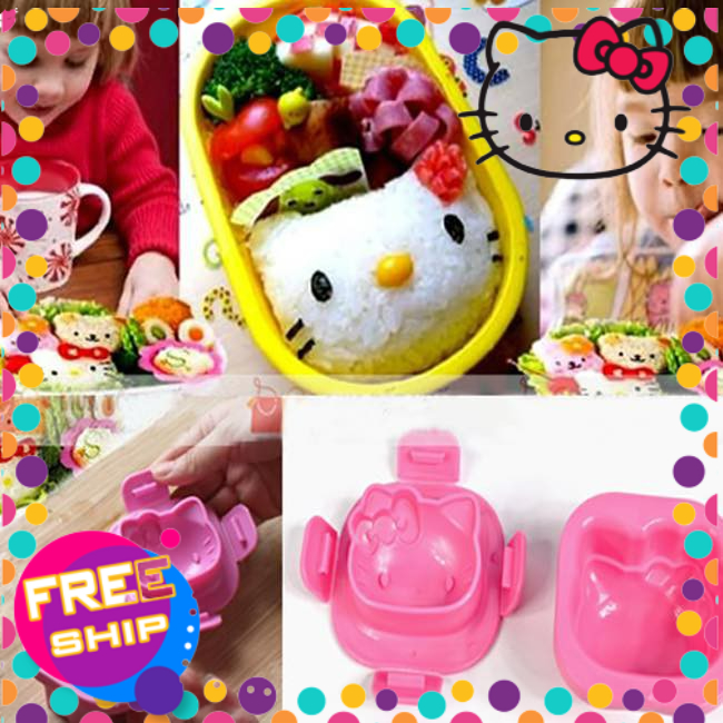 Khuôn nén làm cơm bento Hello Kitty