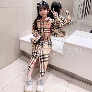 ÁO CHỐNG NẮNG TOÀN THÂN KẺ B.B.R KÈM KHẨU TRANG CHO BÉ