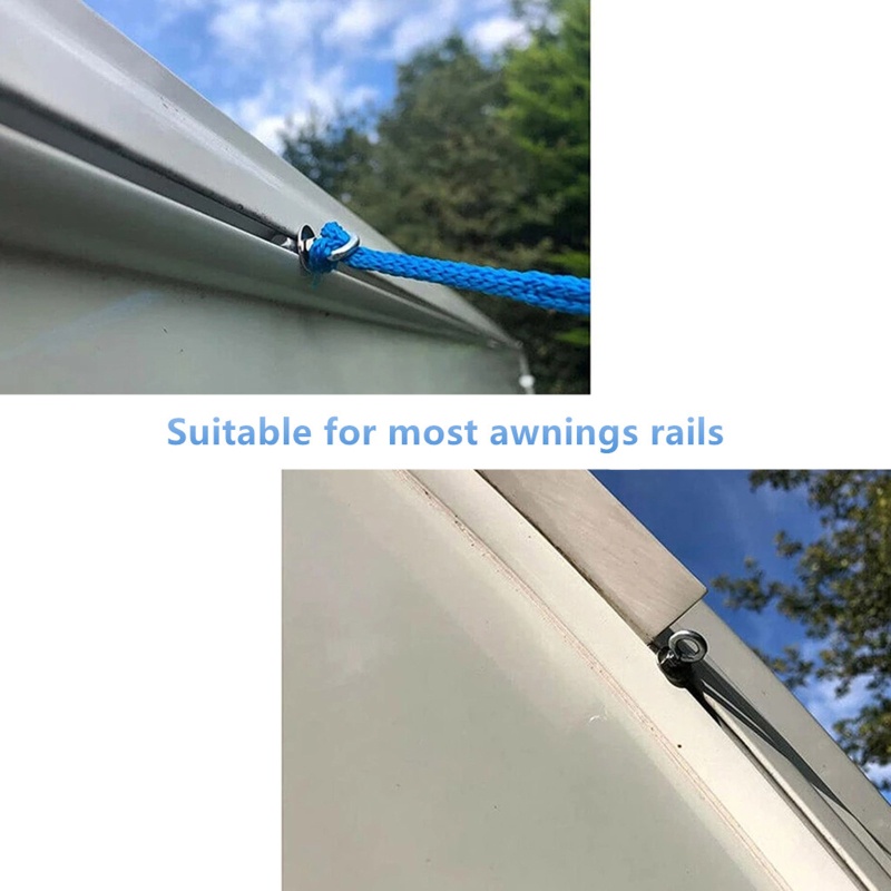 Set 2 Đai Ốc M4 Gắn Cố Định Lều Thuyền RV Caravan f Chuyên Dụng