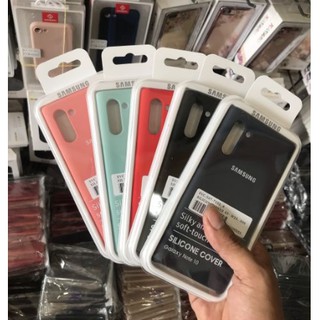 Ốp lưng Silicone Cover cho Galaxy Note 10 lưng mịn chống bẩn, dễ lau chùi