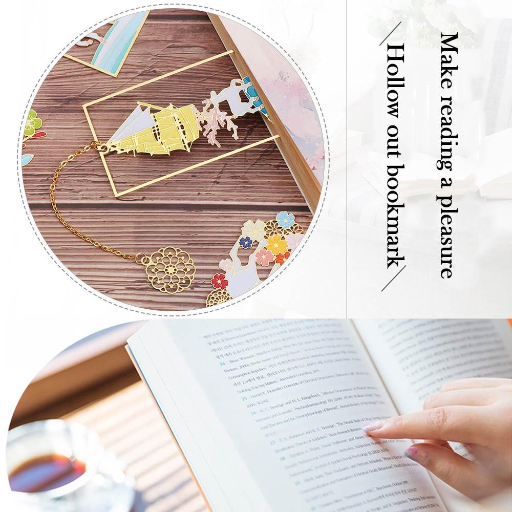 Thẻ Đánh Dấu Trang Sách Bằng Đồng Thau Phong Cách Trung Hoa Cổ Điển