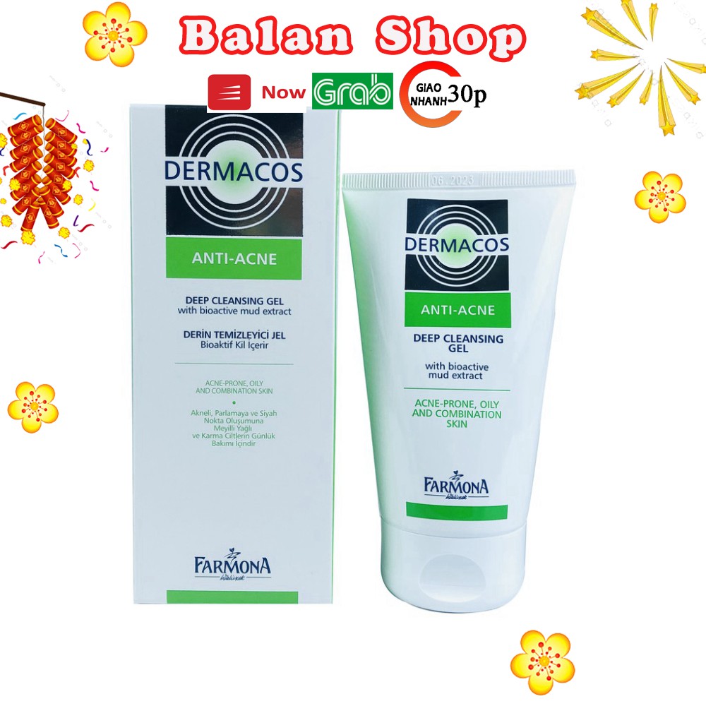 Sữa Rửa Mặt Dermacos Giảm Viêm Ngừa Mụn - DERMACOS FARMONA 150 ml