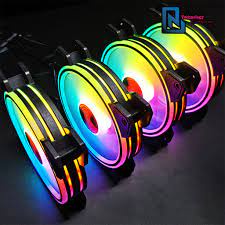 Fan Led RGB Coolmon X1 , Led 2 Vòng, Led Sáng Ở Tâm