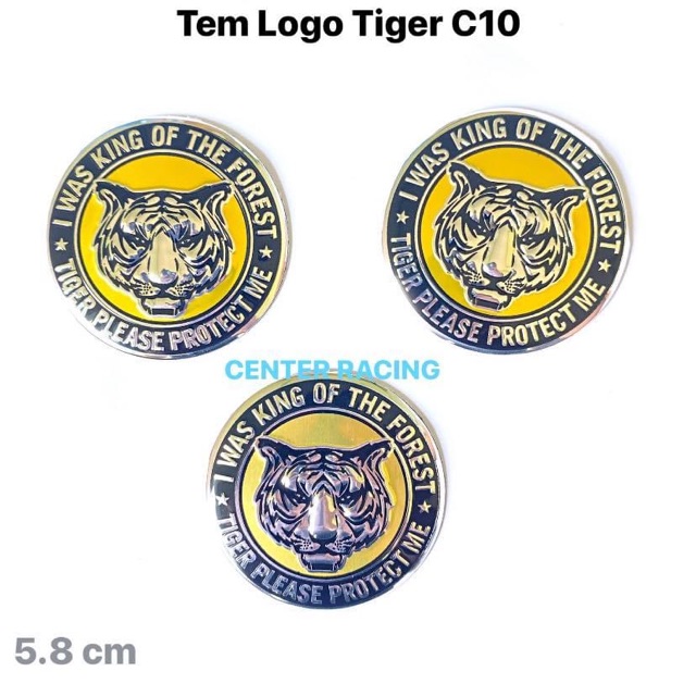 Tem logo 3D Tiger C10