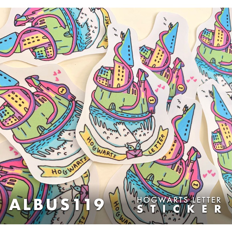 Hình dán Hogwarts Letter Sticker | albus119
