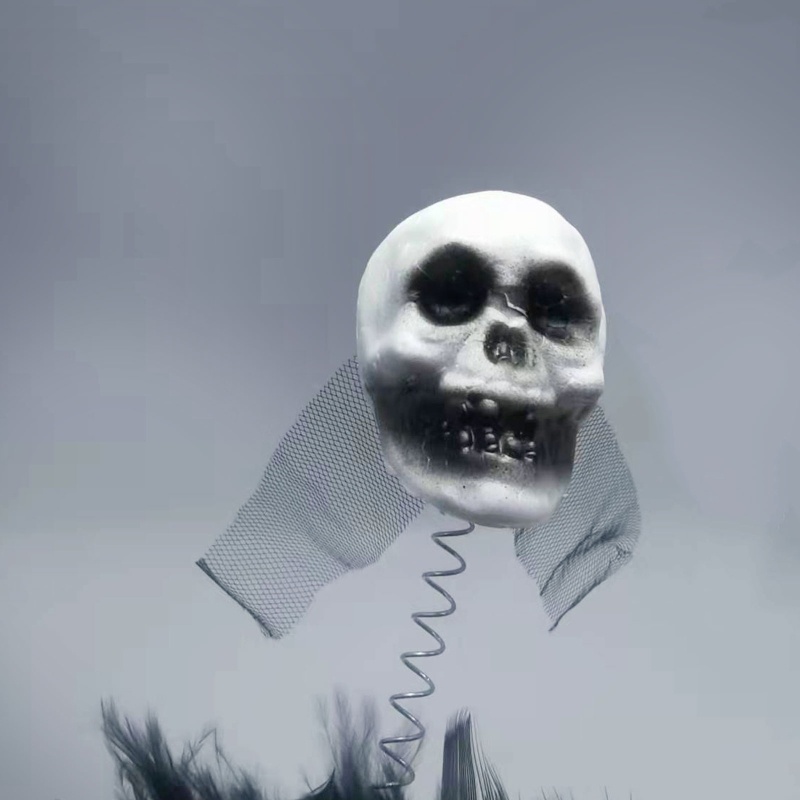 Băng Đô Cài Tóc Hình Đầu Lâu Phong Cách Punk Cho Nữ