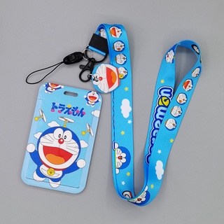 Dây đeo thẻ tên họa tiết Doraemon dễ thương