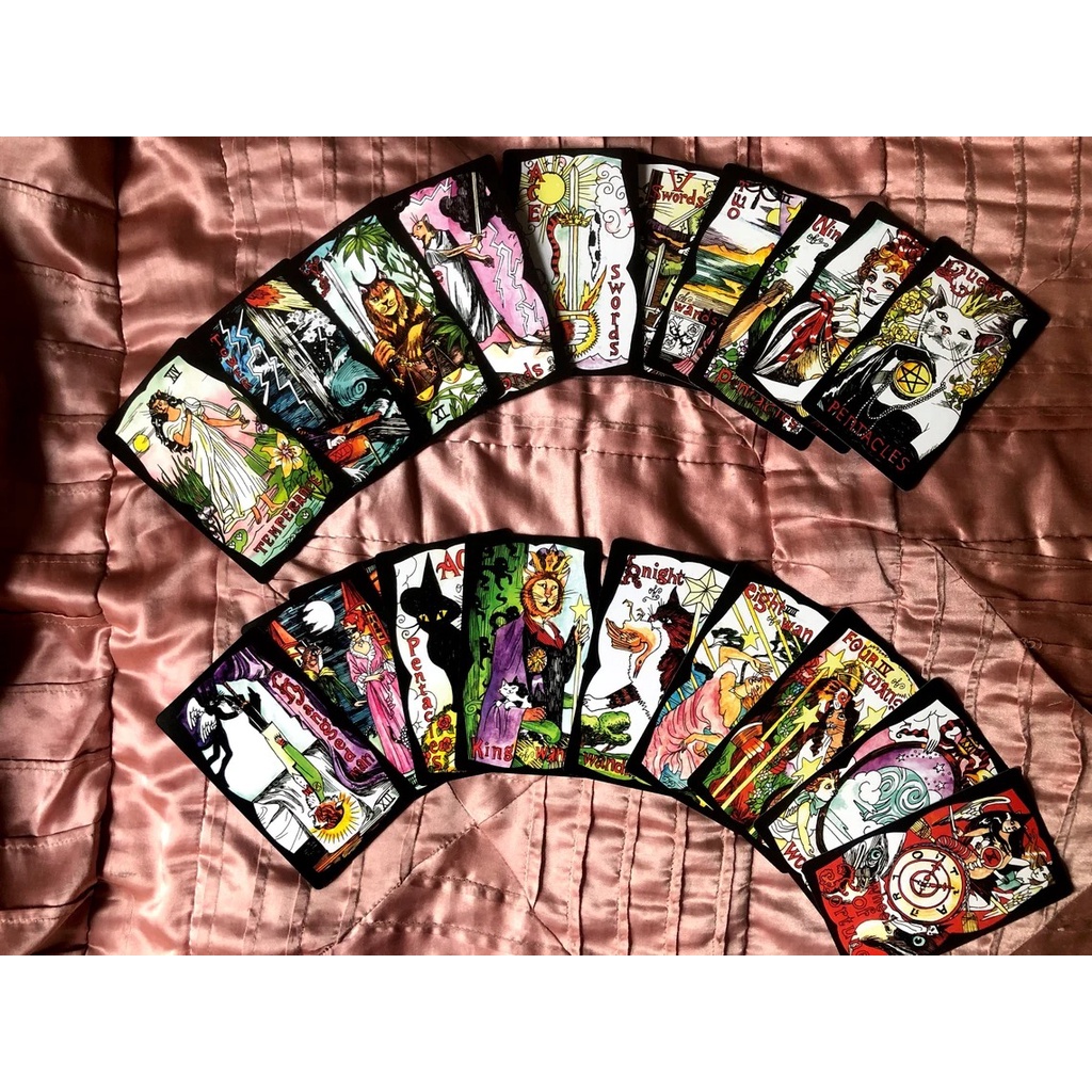Bộ bài Dame Darcy's Witchy Cat Tarot Tuck Box - AUTH