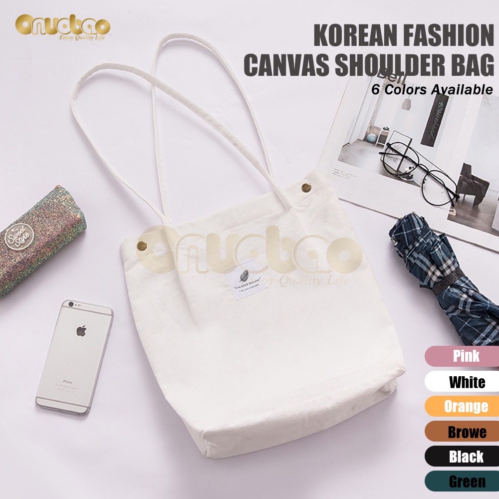 Túi xách ONUOBAO vải nhung tăm thời trang Hàn Quốc
