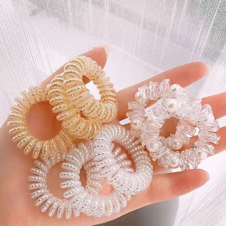 Dây cột tóc gắn ngọc trai trang trí đáng yêu