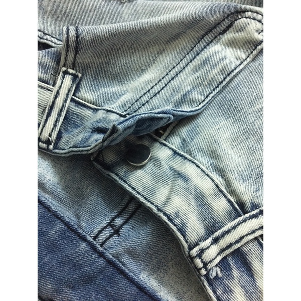 [Sẵn size XL] Quần Jean rách gối họa tiết caro zip ống quần | BigBuy360 - bigbuy360.vn