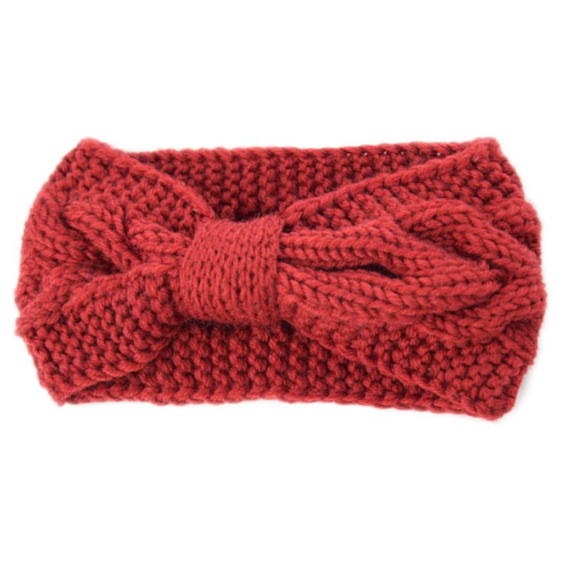 Băng Đô Len Thắt Nơ Xinh Xắn Cho Nữ