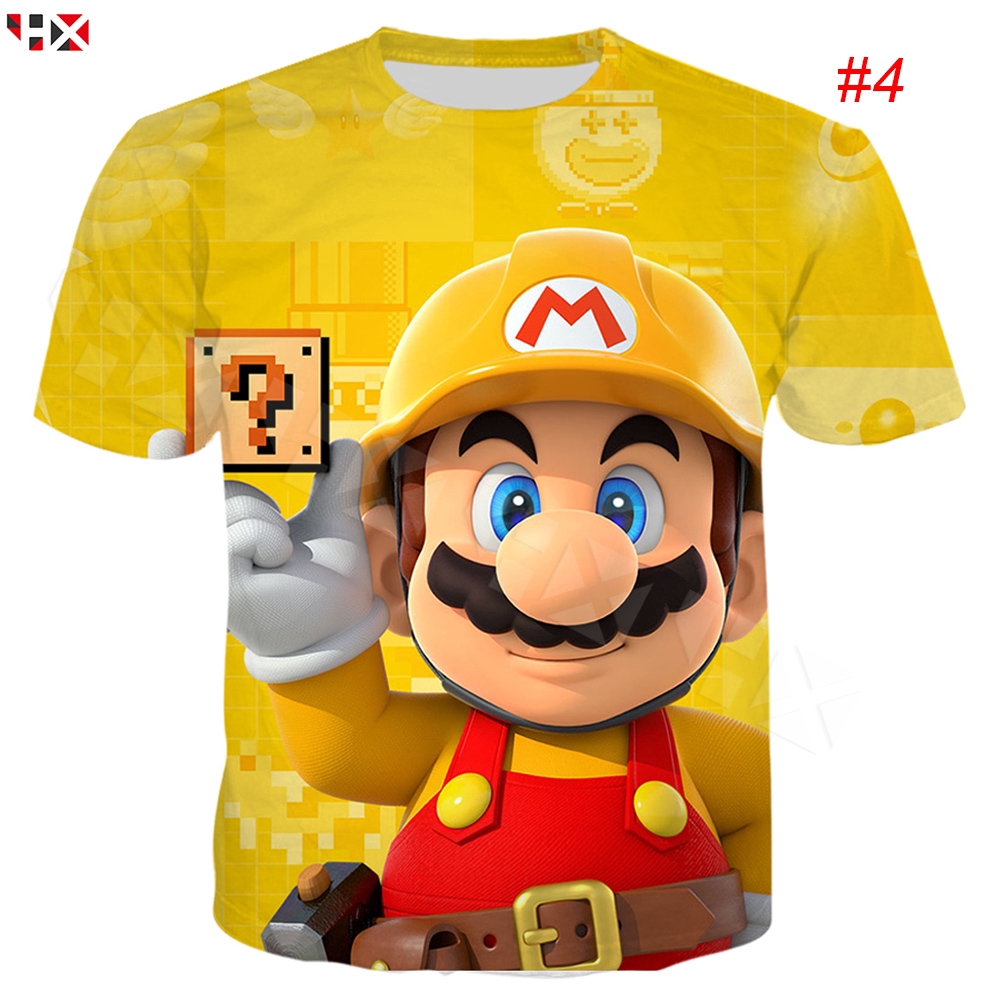 CLOOCL Game Super Mario 3D Men T-Shirts