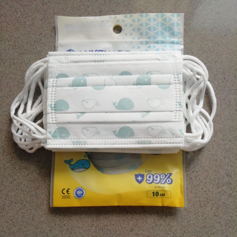 Khẩu trang trẻ em Anyguard Túi 10 cái - Túi 3 cái(2D) - Túi 1 cái(3D) | BigBuy360 - bigbuy360.vn