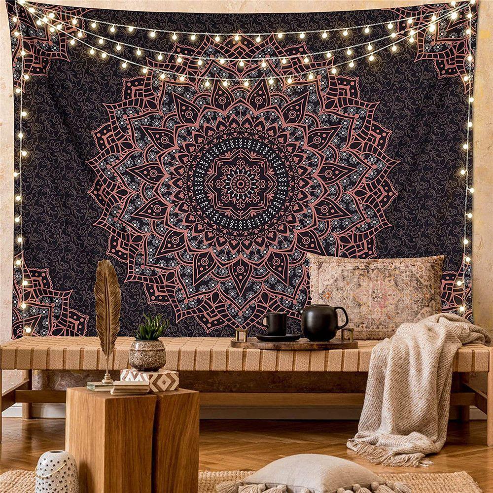 Thảm Đi Biển / Thảm Trải Sàn Họa Tiết Mandala Phong Cách Bohemian Độc Đáo Trang Trí Nhà Cửa